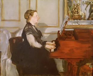 Madame Manet no Piano, 1868